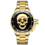 RELOJ PARA HOMBRE | DARK GOLDEN ROCK SKULL