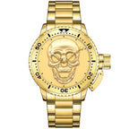 RELOJ PARA HOMBRE | GOLD ROCK SKULL