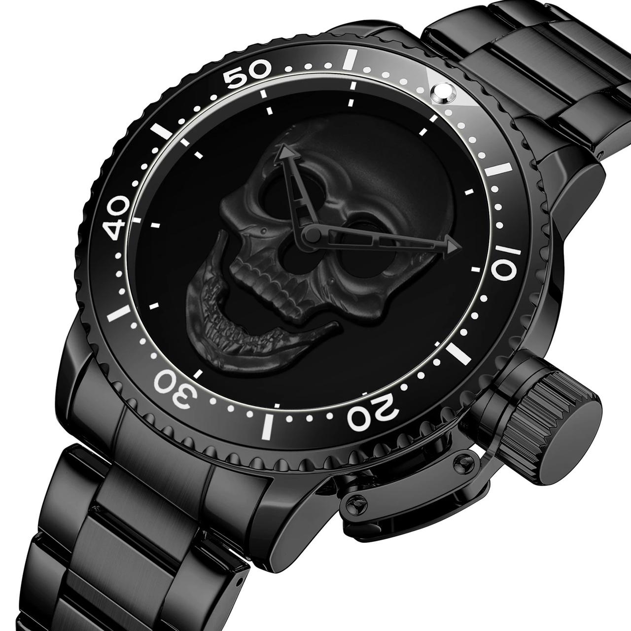 RELOJ PARA HOMBRE | BLACK ROCK SKULL