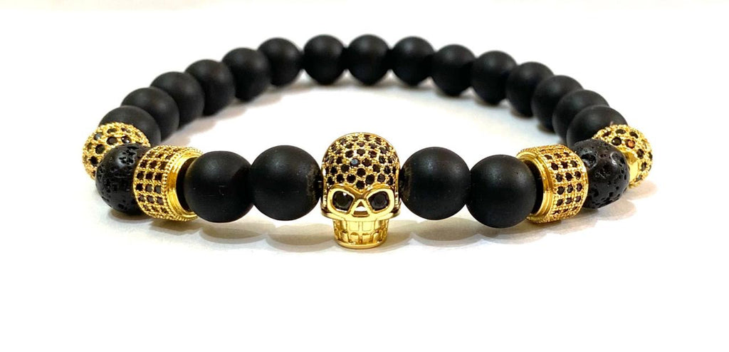 RELOJ Y PULSERAS UNISEX | DÚO MASTER MEN GOLDEN OBSIDIAN EDICIÓN ZAFIRO