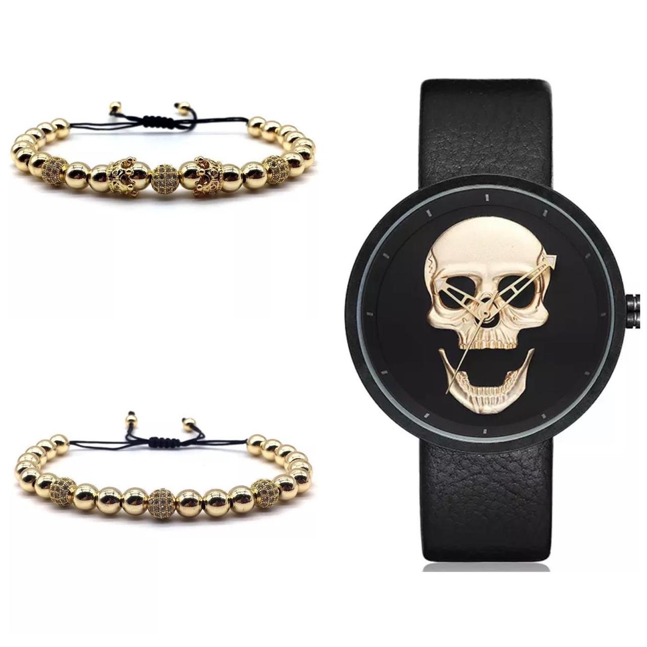 SET DE RELOJ, PULSERAS Y DIJE PARA MUJER | LUXURY LEATHER PACKET