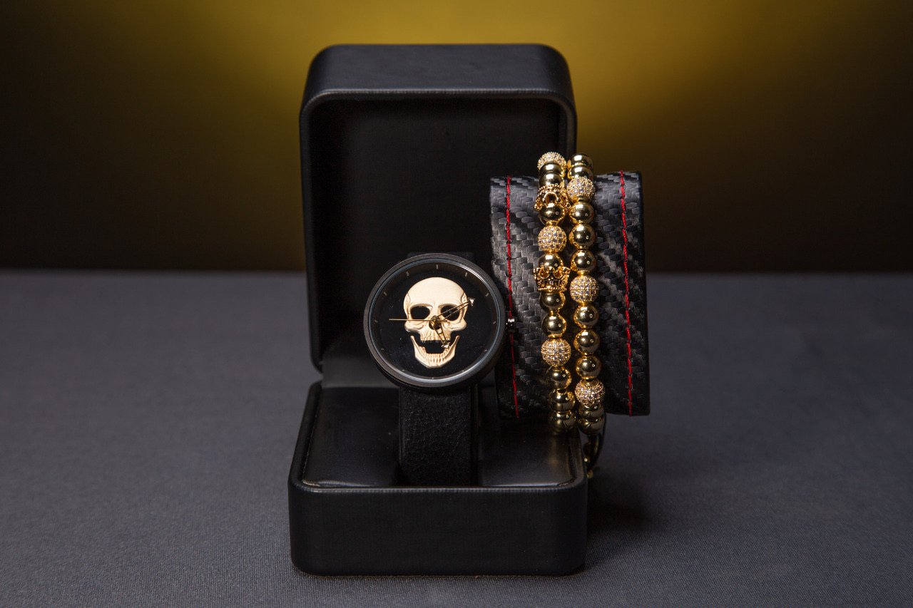 SET DE RELOJ, PULSERAS Y DIJE PARA MUJER | LUXURY LEATHER PACKET