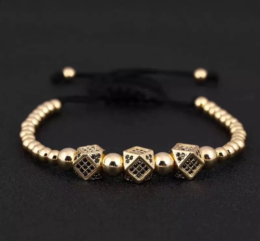 RELOJ Y PULSERAS UNISEX | DÚO MASTER GOLDEN DARK WINNER