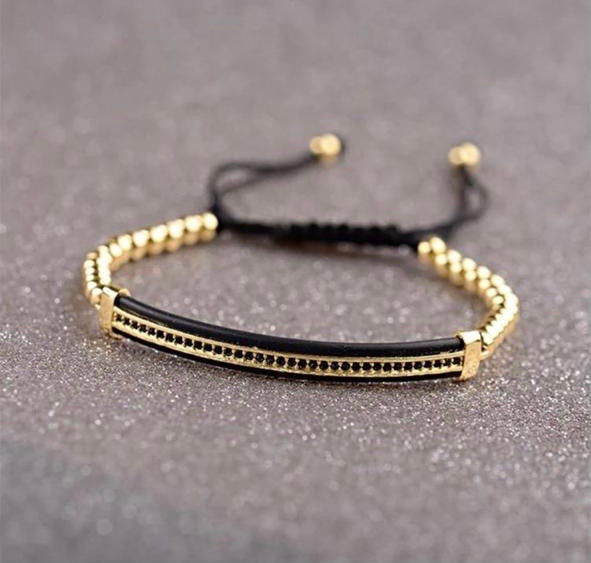 RELOJ Y PULSERAS UNISEX | DÚO MASTER GOLDEN DARK WINNER