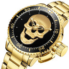 RELOJ PARA HOMBRE | DARK GOLDEN ROCK SKULL